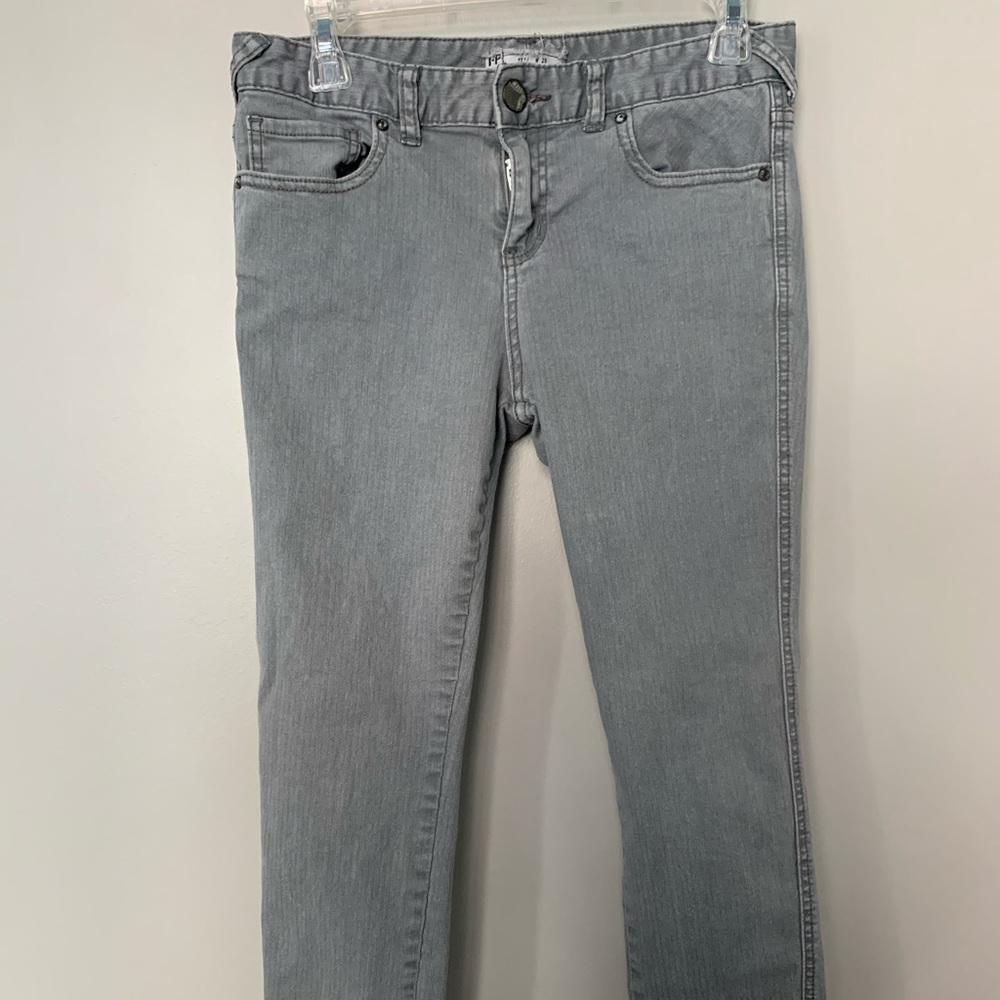 Free People Gray Ankle Length Skinny Pants
